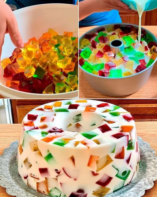 Mosaic Jelly con 4 ingredienti: una delizia colorata e rinfrescante
