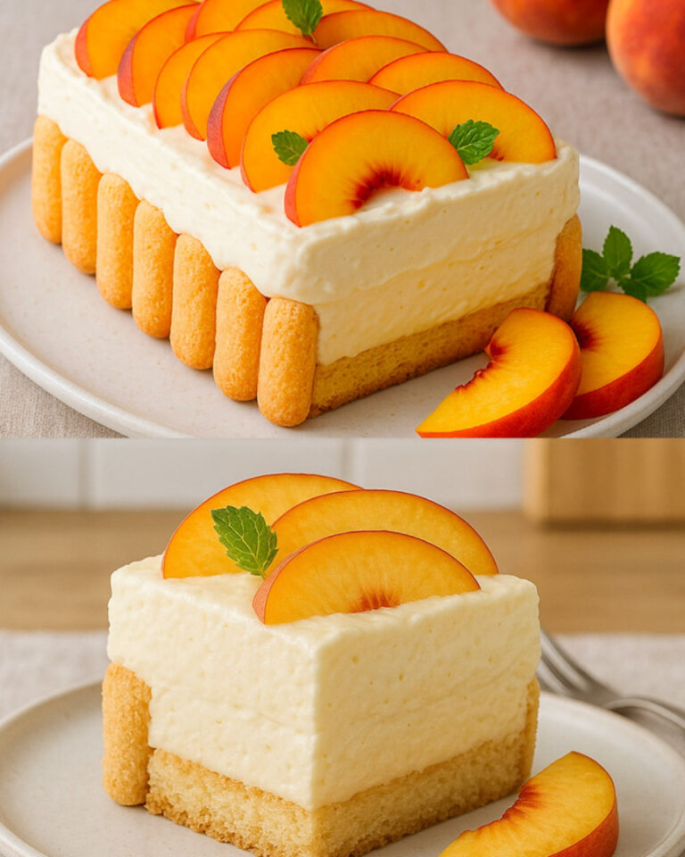 Semifreddo alle Pesche Senza Cottura