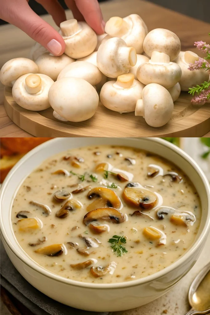 Zuppa di Funghi Cremosa e Profumata
