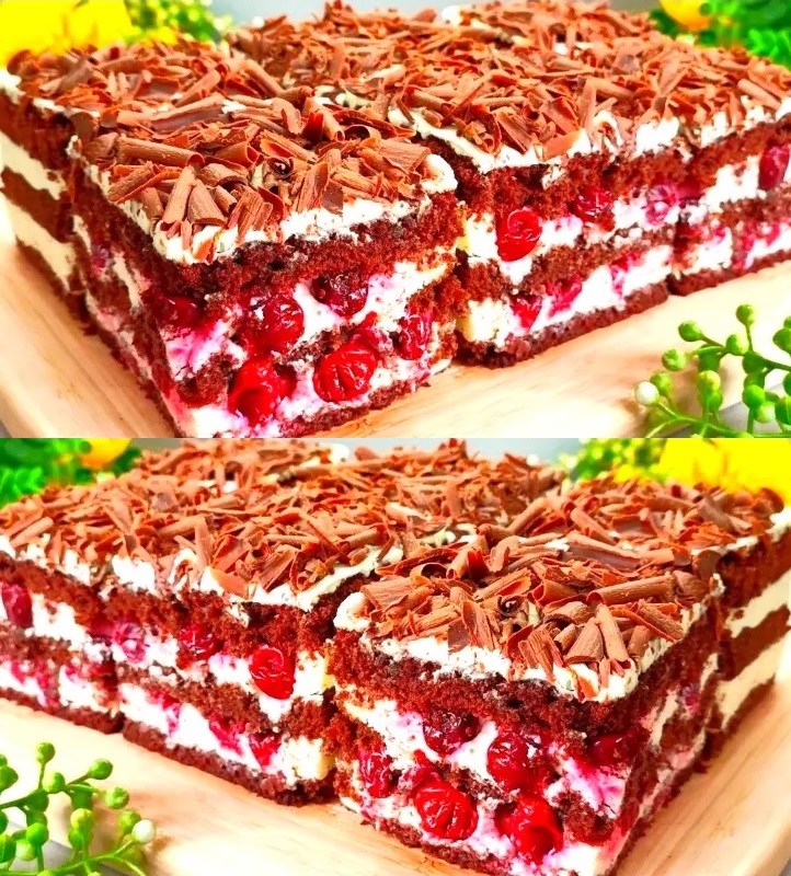 “Torta Esplosiva: Delizia al Cioccolato, Ciliegie e Crema!”