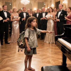“Posso suonare per un piatto di cibo?” — Il giorno in cui una ragazzina affamata di 12 anni si sedette al pianoforte… e fece tacere una stanza piena di gente ricca