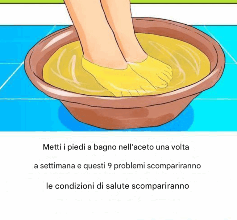 Immergere i piedi nell’aceto: il rimedio semplice che può alleviare diversi fastidi