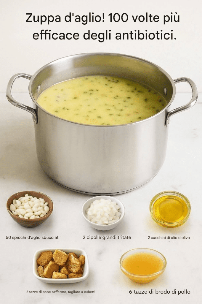 Zuppa d’aglio: 100 volte più efficace degli antibiotici naturali!