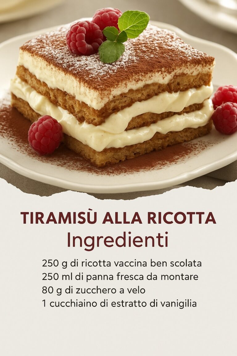 Tiramisù alla ricotta