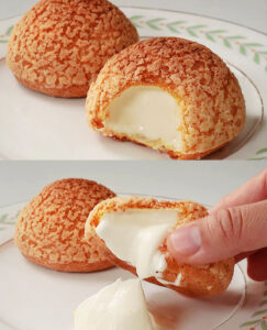 Bignè classici con crema alla vaniglia