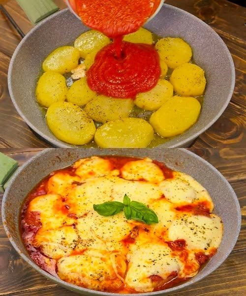 Patate alla pizzaiola con la provola