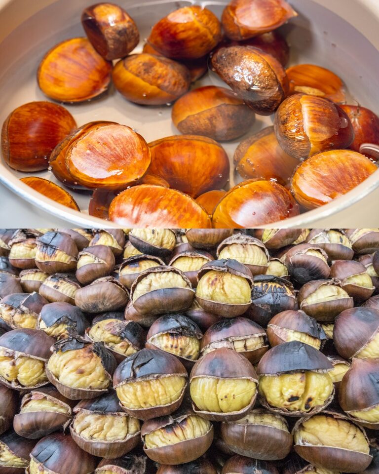 Castagne: perché metterle in acqua prima