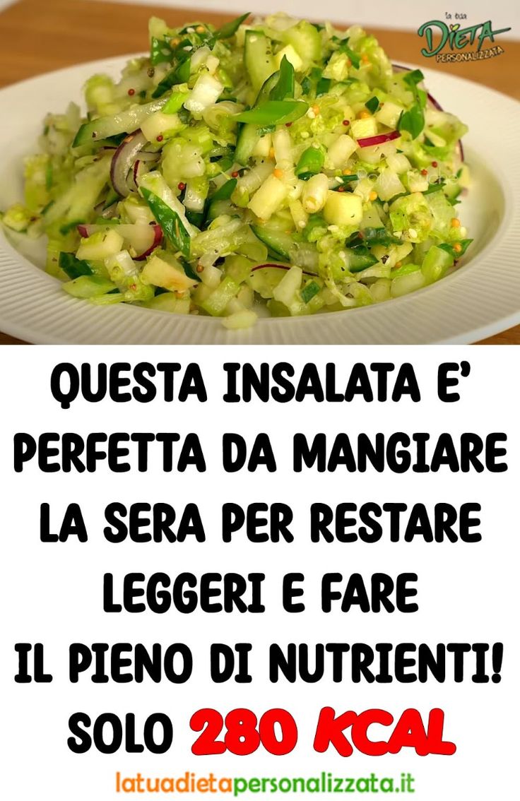 Insalata anti-pressione verde e saporita