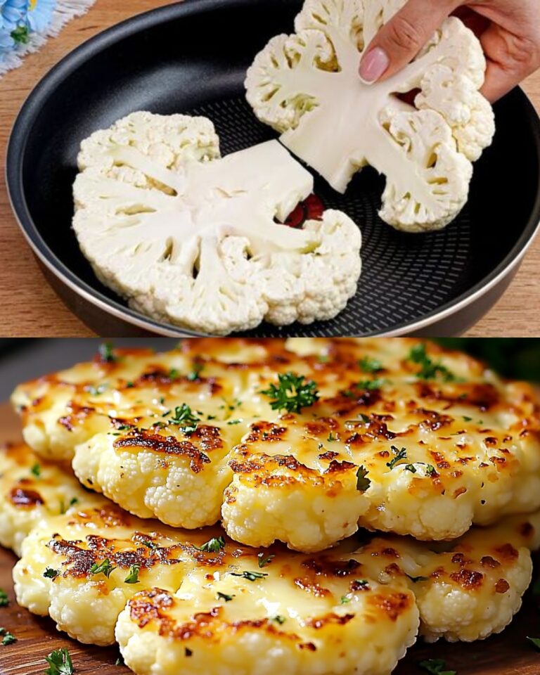 Bistecca di cavolfiore al forno! Deliziosa e facile da preparare!