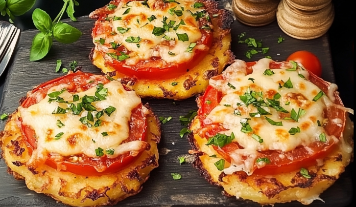 Polpette di patate croccanti con pomodoro e formaggio