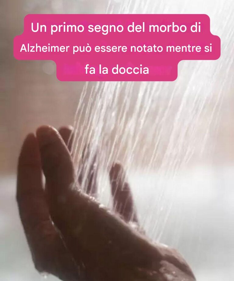 Un primo segnale del morbo di Alzheimer può essere notato mentre fai la doccia…