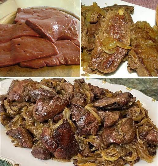 Fegato fritto succoso e aromatico