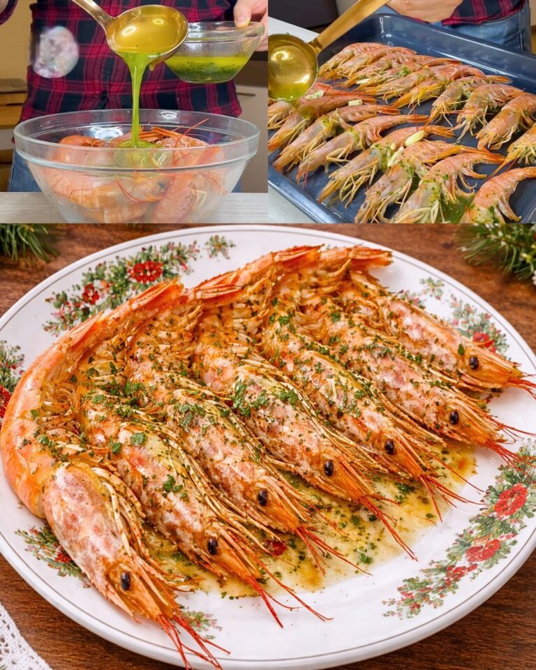 Gamberi deliziosi e profumati